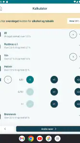 Kvoteappen screenshot