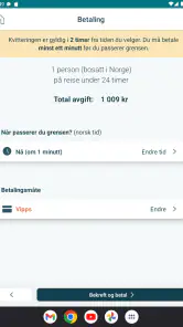 Kvoteappen screenshot