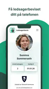 Ledsagerbevis screenshot