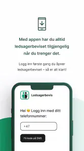 Ledsagerbevis screenshot
