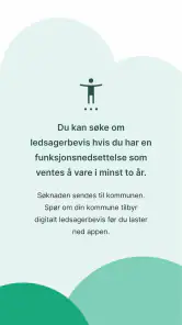 Ledsagerbevis screenshot