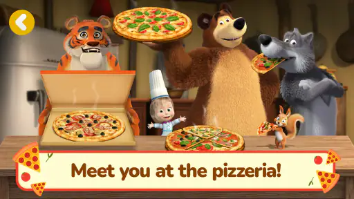 Masha og Bjørnen: Pizza screenshot