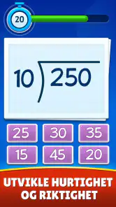 Matematikk på norsk: Math Game screenshot
