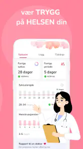 Menstruasjonskalender screenshot