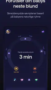 Napper: Søvnplan og logg screenshot