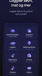 Napper: Søvnplan og logg screenshot