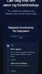 Napper: Søvnplan og logg screenshot