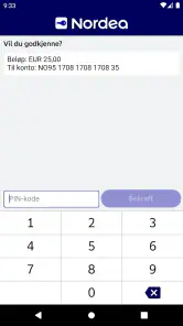 Nordea ID screenshot
