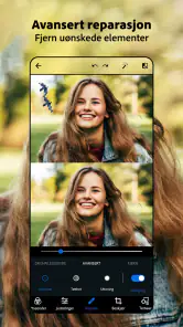 Photoshop Express: Redigering screenshot