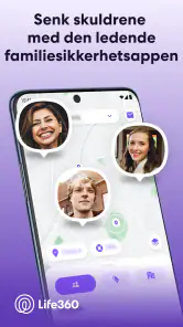 Posisjonsdeling med Life360 screenshot