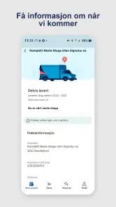 PostNord Norge screenshot