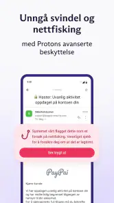 Proton Mail: Kryptert e-post screenshot
