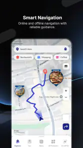 Radar GO-X: HUD, GPS, kart screenshot
