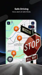 Radar GO-X: HUD, GPS, kart screenshot