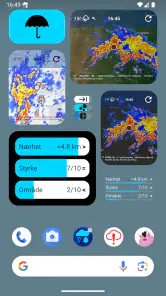 Regn Alarm (Rain Alarm) screenshot