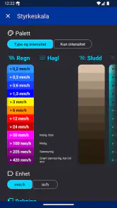 Regn Alarm (Rain Alarm) screenshot