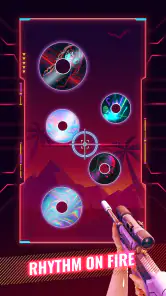 Rhythm Fire – EDM Skytespill screenshot
