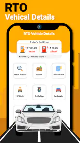 RTO Vehicle Information screenshot