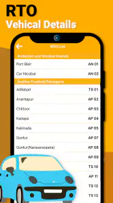 RTO Vehicle Information screenshot