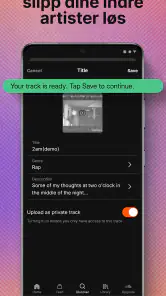 SoundCloud: musikk og lyd screenshot
