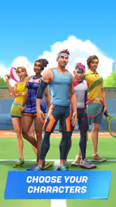 Tennis Clash: multiplayerspil screenshot