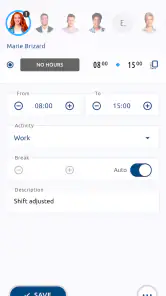 Timegrip screenshot
