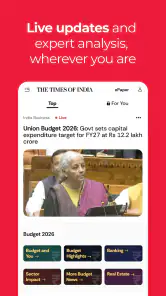 TOI Breaking News App & ePaper screenshot