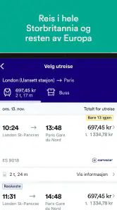 Trainline: Togreiser i Europa screenshot