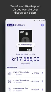 Trumf Kredittkort screenshot