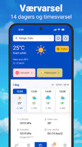 Vær & Radar med Regnradar screenshot