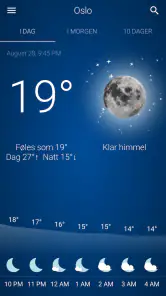 Været Norge screenshot