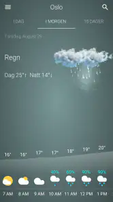 Været Norge screenshot