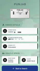 Vehicle Verification Online screenshot