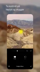 VSCO: Bilde- og video-editor screenshot