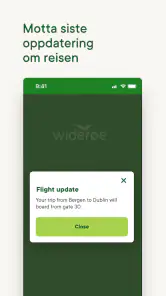 Widerøe screenshot