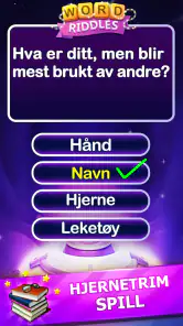 Word Riddles - ordspill uten n screenshot