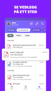 Yahoo Mail – hold deg organise screenshot