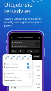 9292 reisplanner OV + e-ticket screenshot
