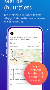 9292 reisplanner OV + e-ticket screenshot