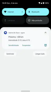 Alarme de chuva (Rain Alarm) screenshot