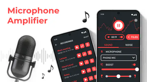 Amplificador de microfone screenshot