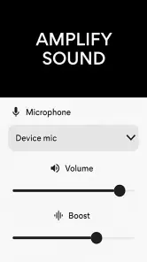 Amplificador de microfone screenshot