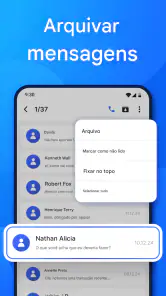 Aplicativo de mensagens SMS screenshot