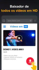 App Baixador de Vídeos em HD screenshot