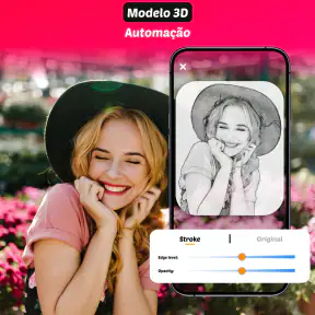 AR desenhando esboço e pintura screenshot