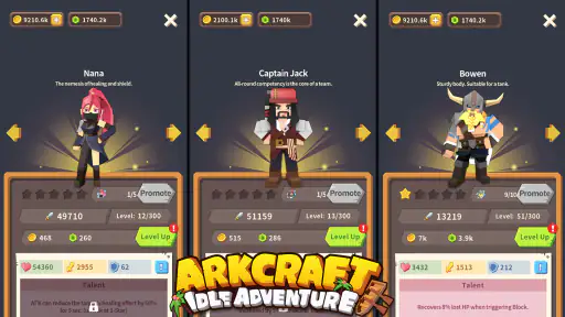Arkcraft - aventura ociosa screenshot