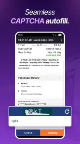 Auto Train Ticket Booking screenshot