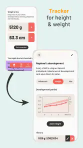 Baby Years Development Tracker screenshot