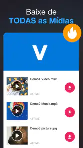 Baixador de todos os vídeos ,V screenshot