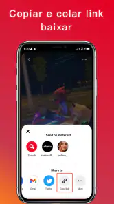 Baixar videos do Pinterest screenshot